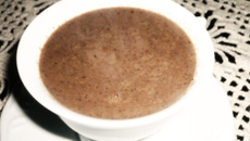 Chocolate quente meio amargo