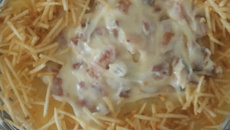 Batata recheada de frigideira