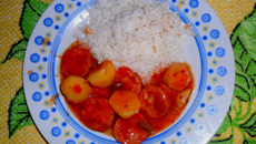 Ensopado de linguiça na pressão