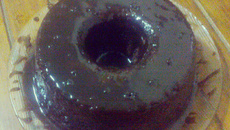 Bolo de chocolate de micro-ondas