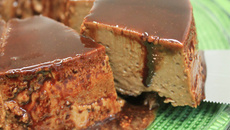 Pudim de Chocolate em barra