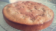 Bolo de casca de banana