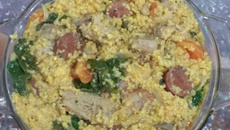 Quirera com costelinha