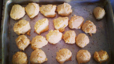 Pão de queijo com batatas