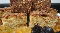 Bolo de aveia com bananas