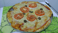 Pizza de pão amanhecido