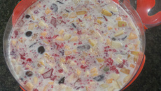 Salada de frutas com gelatina