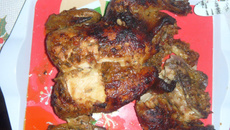 Frango atropelado em Sorocaba