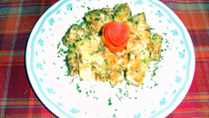 Salada de batatas fritas