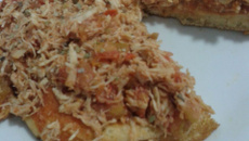 Pizza de liquidificador feita na frigideira