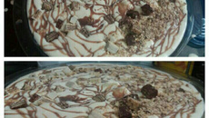 Torta de sorvete com Bis e brigadeiro