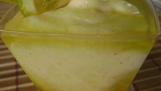 Verrine de baunilha e laranja