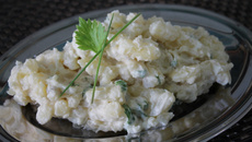 Salada simples de batata