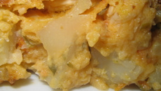 Souflé de batata com sobras