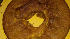 Bolo integral de maçã e banana