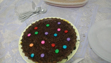 Torta aveludada de chocolate