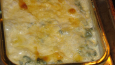 Espinafre gratinado fácil