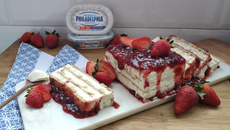 Torta pavê de morango