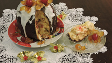 Panetone com recheio cremoso de laranja