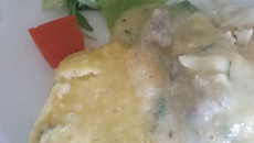 Purê de mandioca ao forno