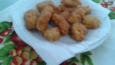 Bolinho de arroz crocante