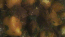 Carne de panela com mandioca