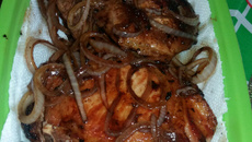 Bisteca frita saborosa