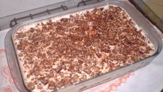 Pavê de Bis com coco