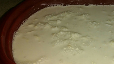 Canjica cremosa com coco