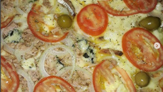 Massa de pizza crocante