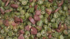 Quiabo com calabresa