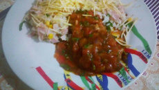 Peito de pato com tomate pelado