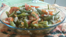 Salada de quiabos