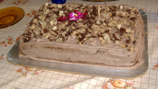 Torta de Sonho de Valsa com sorvete de chocolate