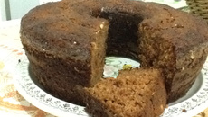 Bolo de chá preto diferente