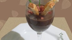 Caldo cremoso de feijão preto