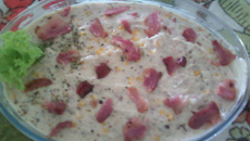 Carne moida recheada ao creme