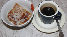 Torta de pêssegos econômica