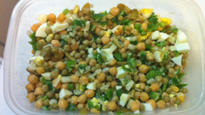 Salada de grão-de-bico
