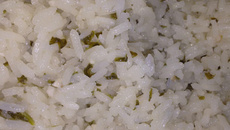 Arroz com espinafre
