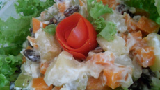 Salada de maionese de Natal