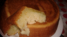 Bolo de aipim com coco