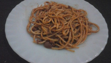 Macarrão ao molho de vinho