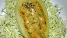 Batata recheada com frango