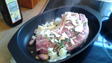 Carne de carneiro na cerveja