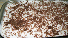 Delícia de chocolate e pêssego fácil