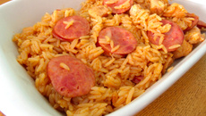 Arroz rápido na panela de pressão