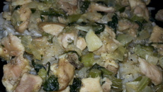 Peito de frango com salsão