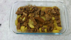 Carne de panela na pressão