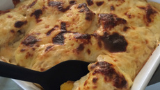 Filé de Peixe com Banana ao Molho Branco